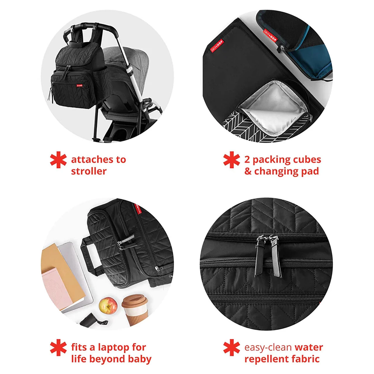 Skip Hop Forma Diaper Backpack - Dark Sage - Image 2