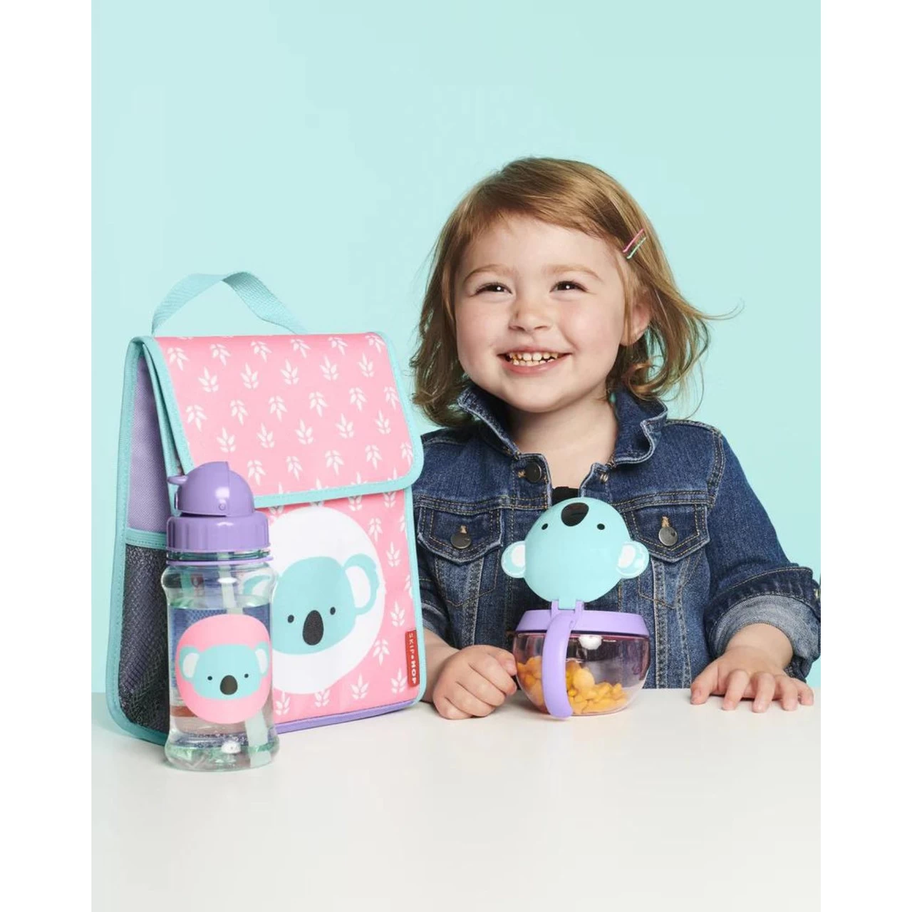 Skip Hop Straw Water Bottle - Koala - Image 5