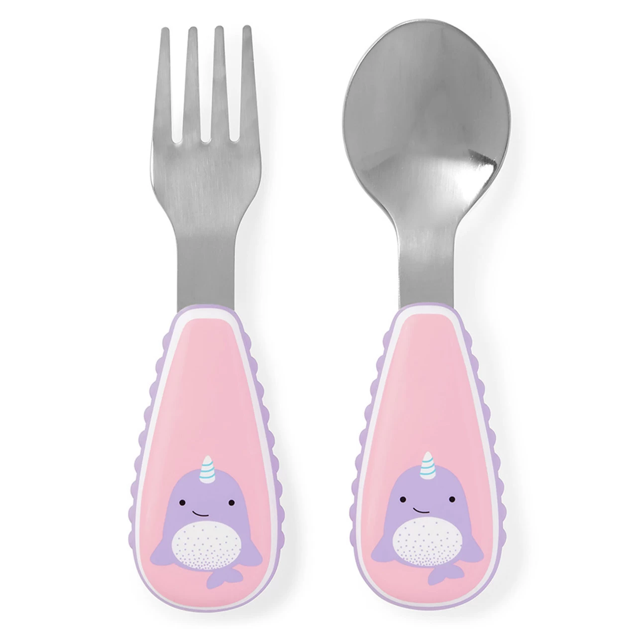 Skip Hop Zoo Fork & Spoon Utensil Set - Narwhal