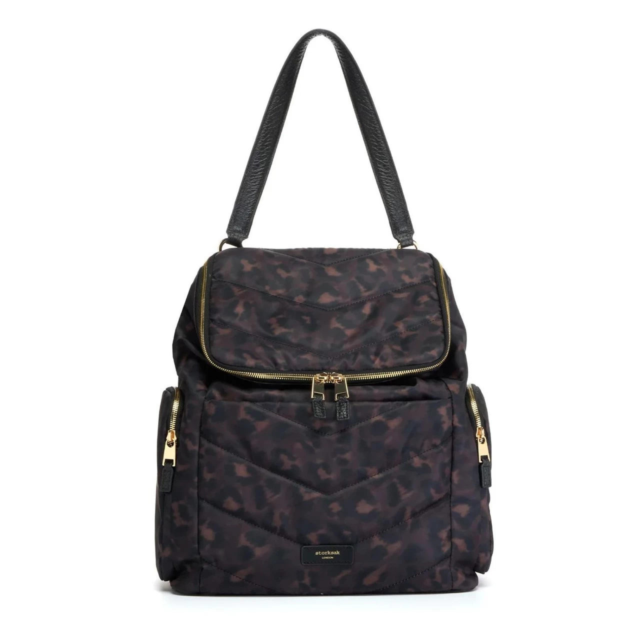 Storksak Alyssa Quilted Nappy Backpack - Leopard - Image 9