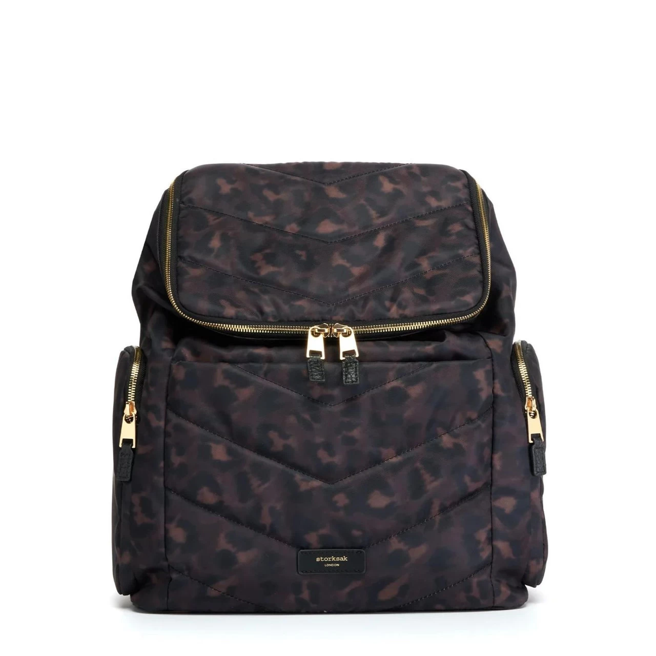 Storksak Alyssa Quilted Nappy Backpack - Leopard - Image 13