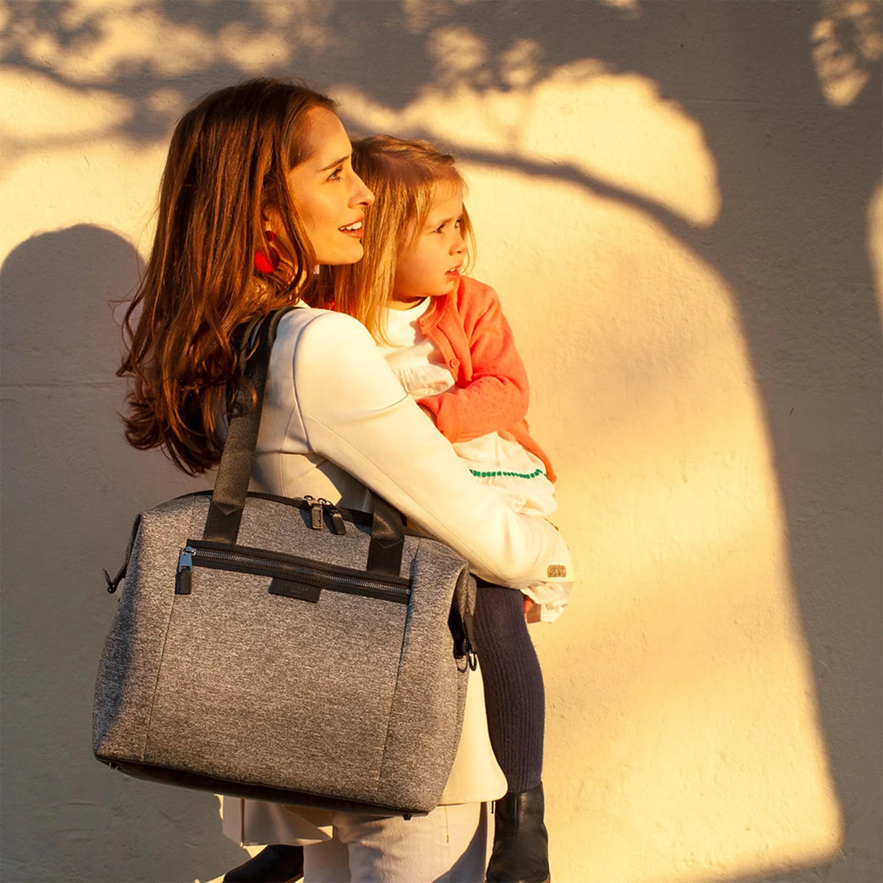 Storksak Stevie Lux Scuba Baby Bag - Grey - Image 4