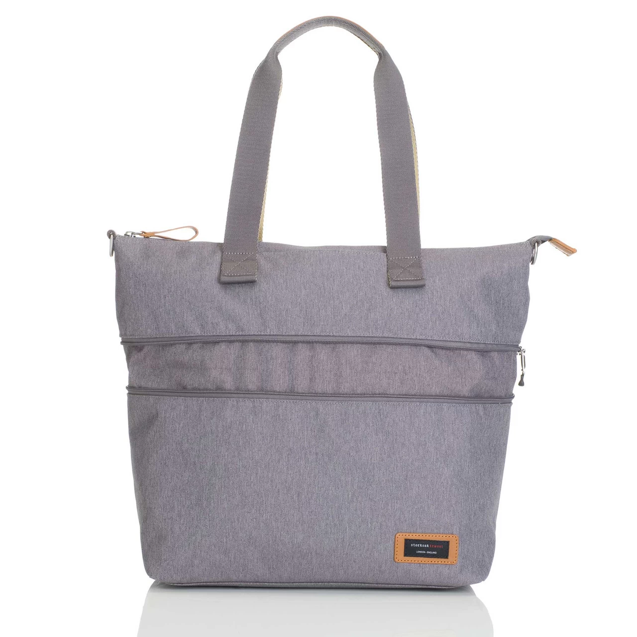 Storksak Baby Travel Expandable Diaper Tote - Grey - Image 10