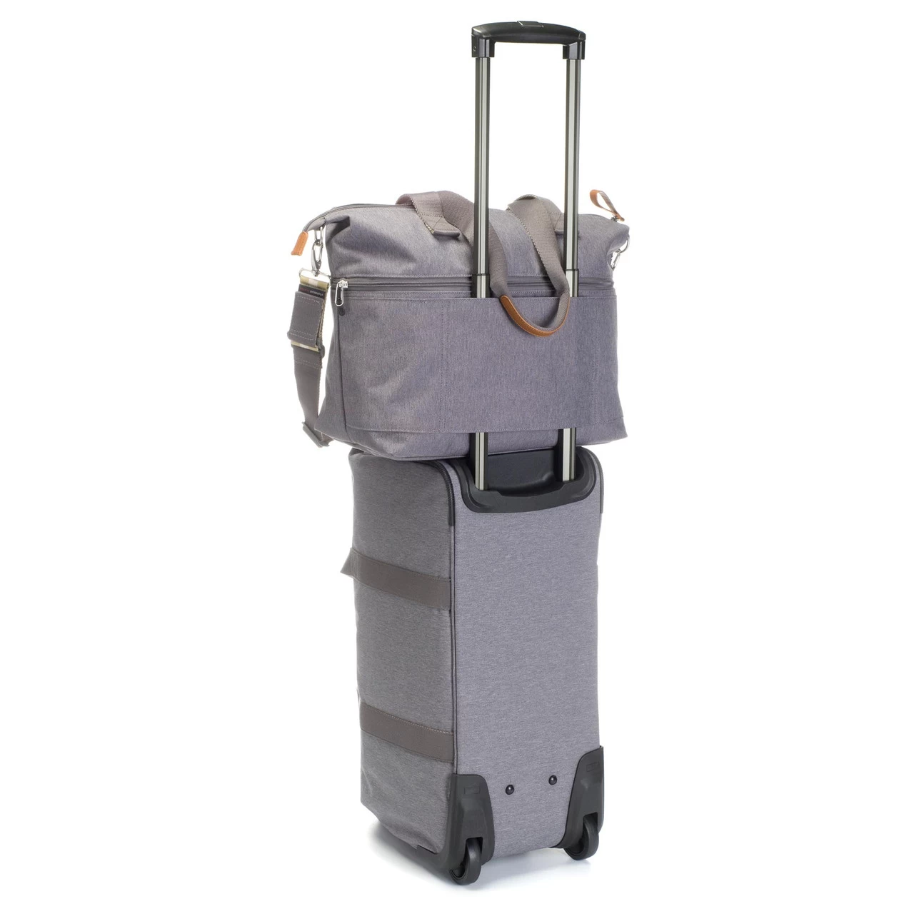 Storksak Baby Travel Expandable Diaper Tote - Grey - Image 3