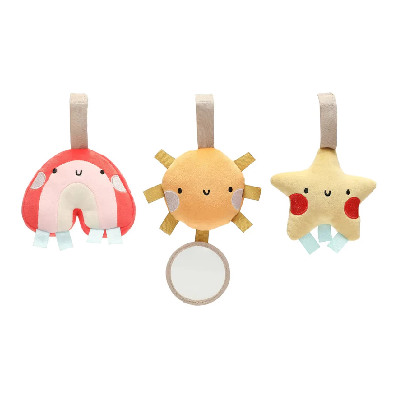 Pearhead Set Of 3 Stroller Toy - Rainbow - Image 4
