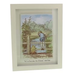 Winnie The Pooh Classic Wall Plaque - Fine Day For Friends