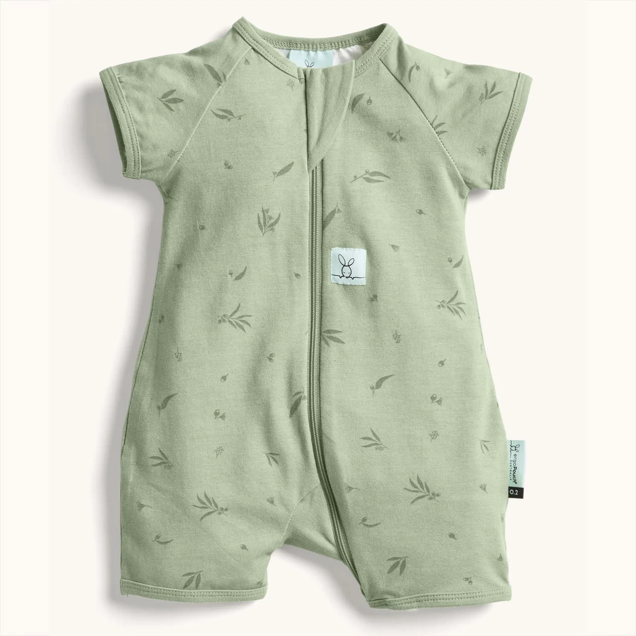 ErgoLayers Short Sleeve Baby Onesie 0.2Tog - Willow