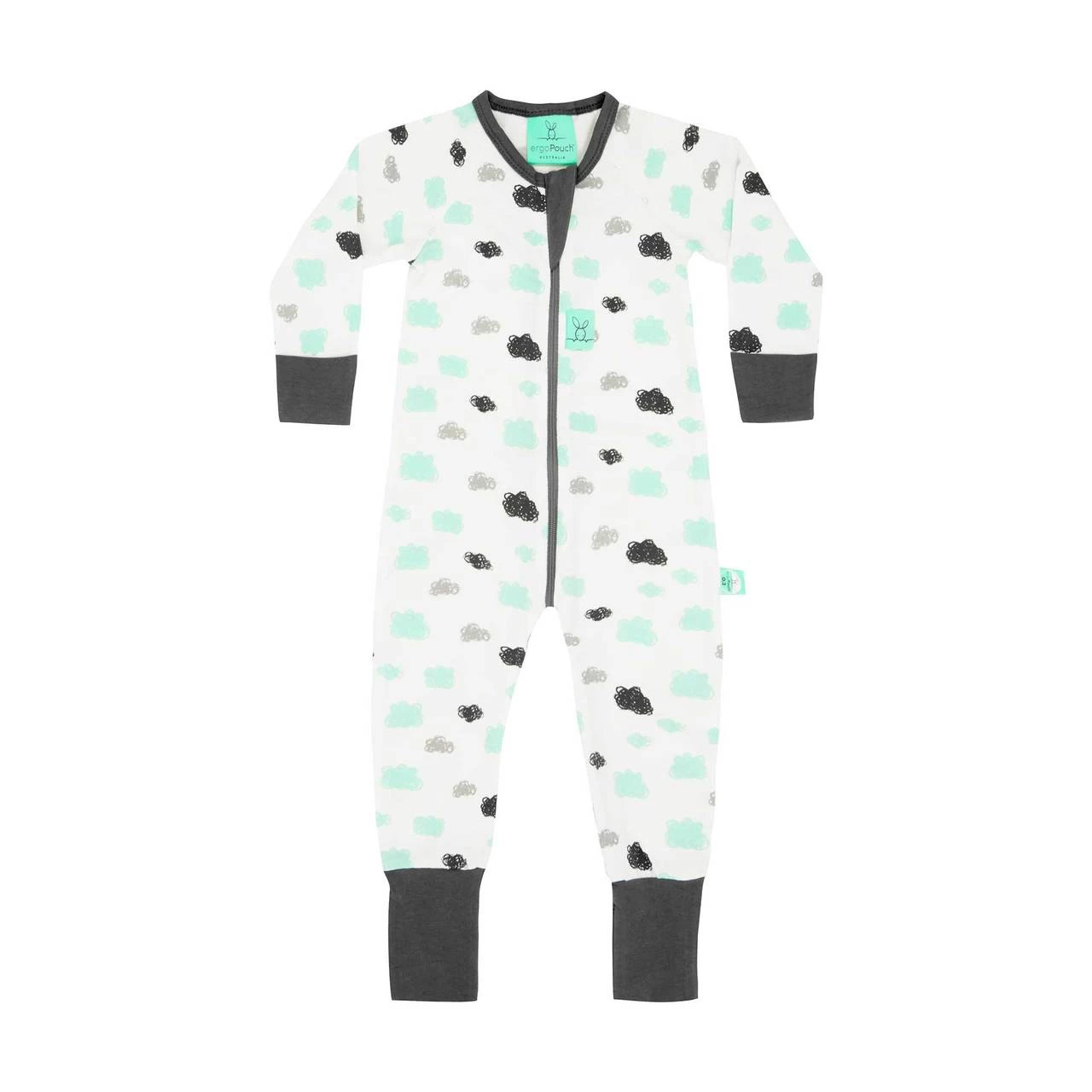 ErgoLayers Organic Long Sleeve Baby Onesie 1 TOG - Image 2