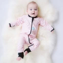 ErgoLayers Organic Long Sleeve Baby Onesie 1 TOG