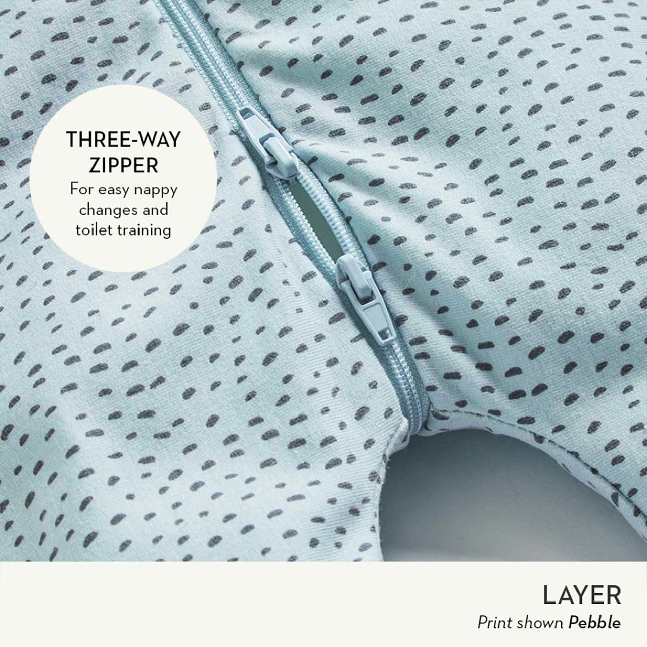 ErgoLayers Organic Long Sleeve Onesie 1 TOG - Night Sky - Image 3