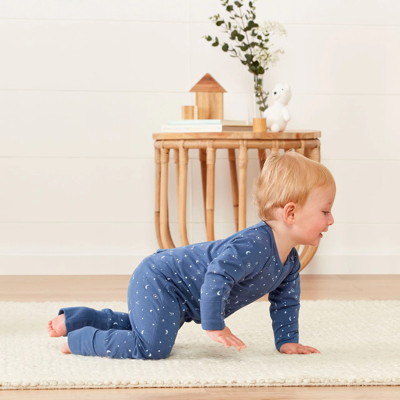 ErgoLayers Organic Long Sleeve Onesie 1 TOG - Night Sky