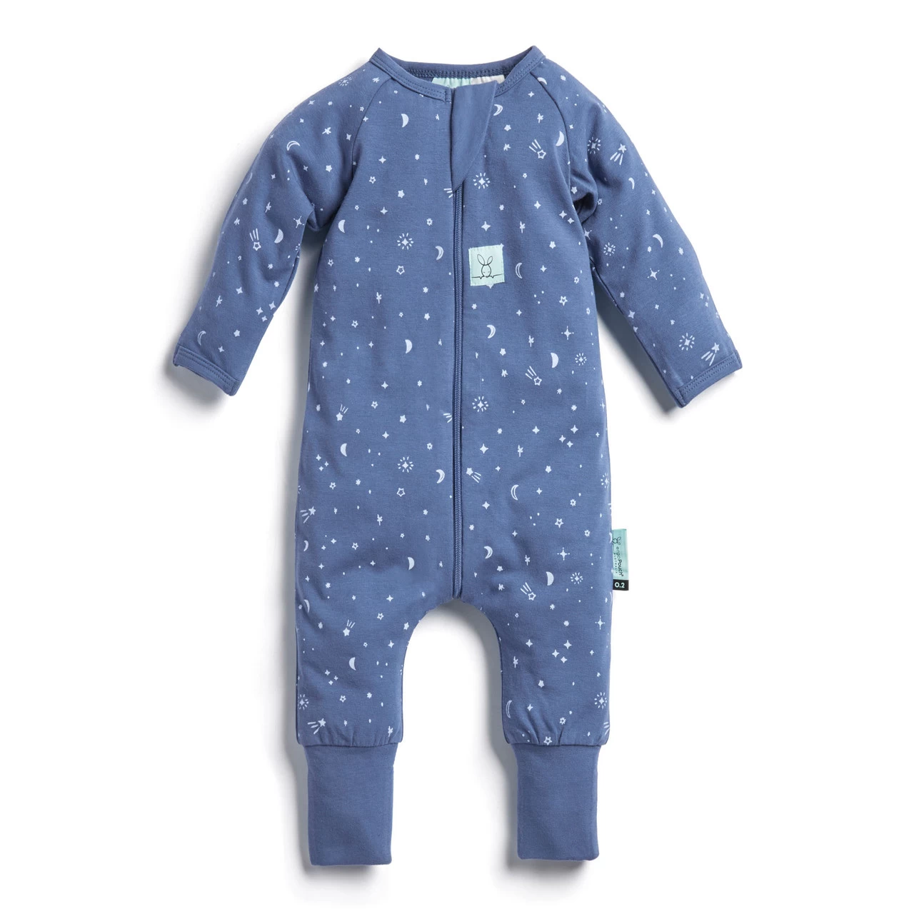 ErgoLayers Organic Long Sleeve Onesie 1 TOG - Night Sky - Image 5
