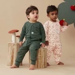 ErgoPouch Organic Cotton Padded Sleep Onesie (2.5 Tog) - Veggie Patch